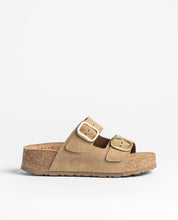 Platform sandal WIWI-003 light brown