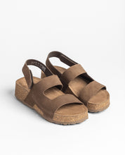 Platform sandal WIWI-261 dark brown