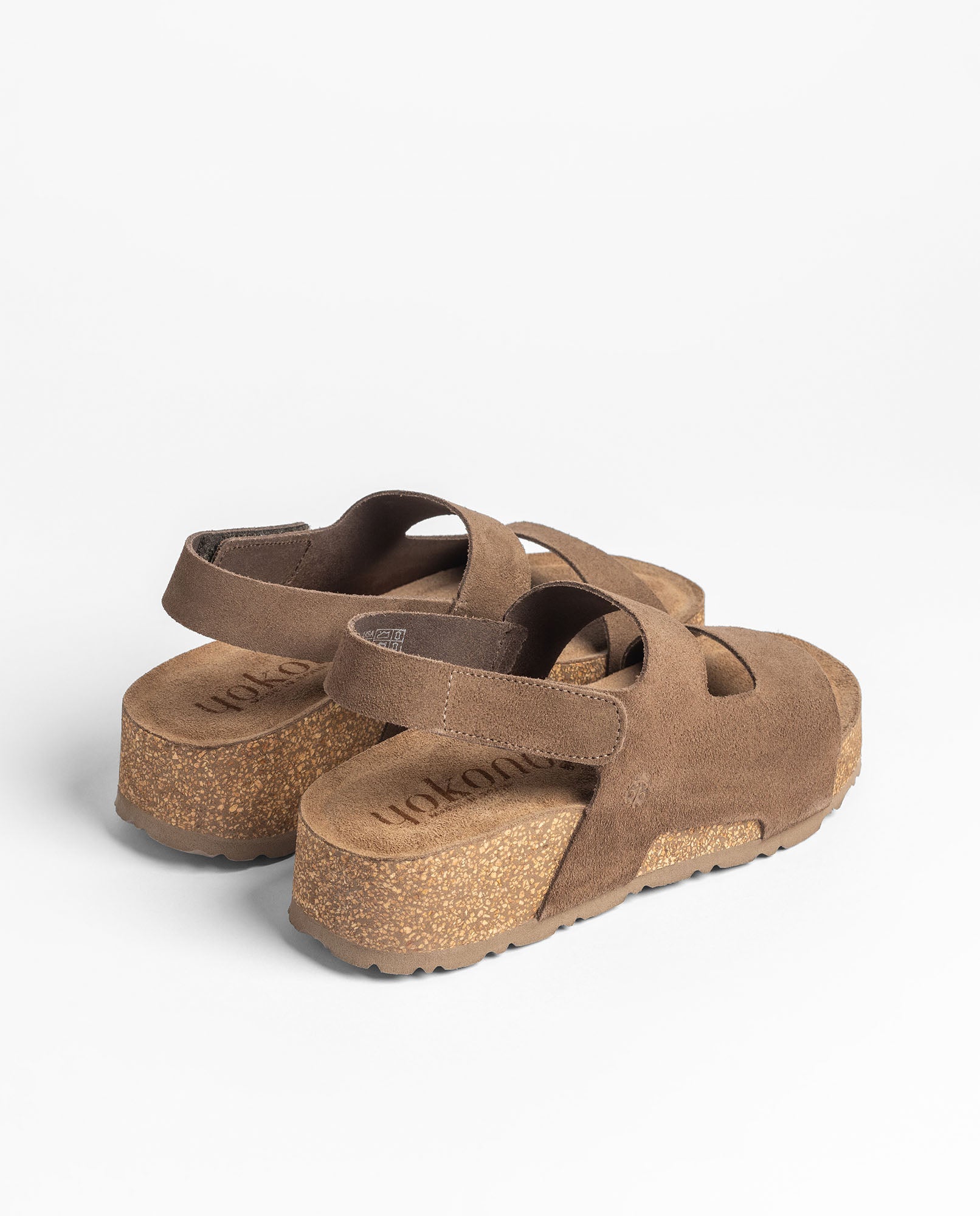 Platform sandal WIWI-261 dark brown