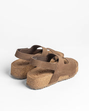 Platform sandal WIWI-261 dark brown