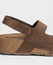 Platform sandal WIWI-261 dark brown