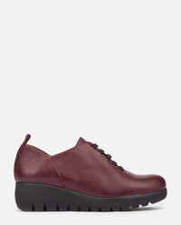 ATHENS-022 burgundy wedge shoe