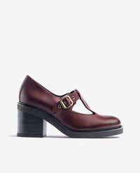 Absatzschuh ELLA-003 Bordeauxrot