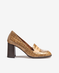 Heeled shoe LOIR-003 beige