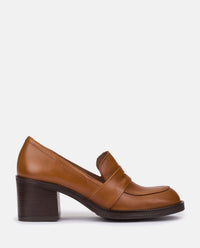 Hochhackiger Schuh LANDAS-001 braun