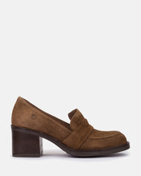 Hochhackiger Schuh LANDAS-001 braun