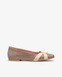 Flacher Schuh LENNA-102 beige