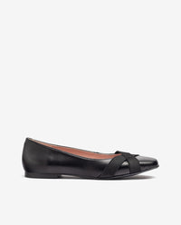 Flacher Schuh LENNA-102 schwarz